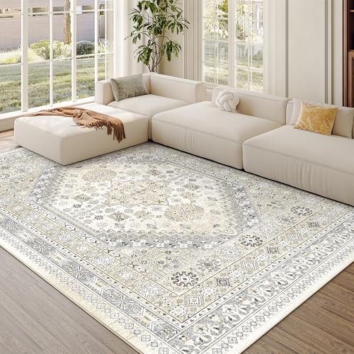 5x8 Area Rugs for Living Room (Beige/Grey / 5' x 8' (Rectangular))
