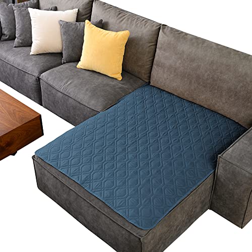 Waterproof Blanket Reversible Dog Bed Cover Pet Blanket for Furniture Bed Couch Sofa (40x50 Inch (Pack of 1) / Navyblue)
