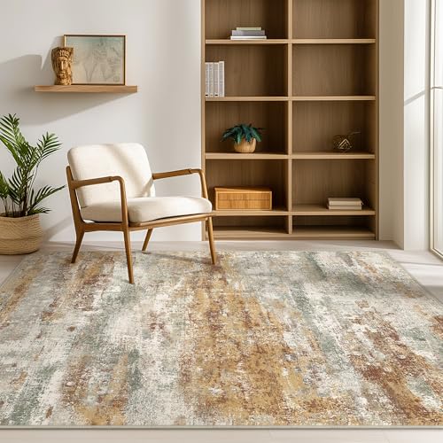 Area Rugs 9x12 for Living Room (Orange Green / 9' x 12' (Rectangular))