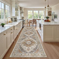 Hallway Runner Rug 2'6''x10' Kitchen Runners Vintage (Turmeric/Grey / 2'6" x 10' (Runner))