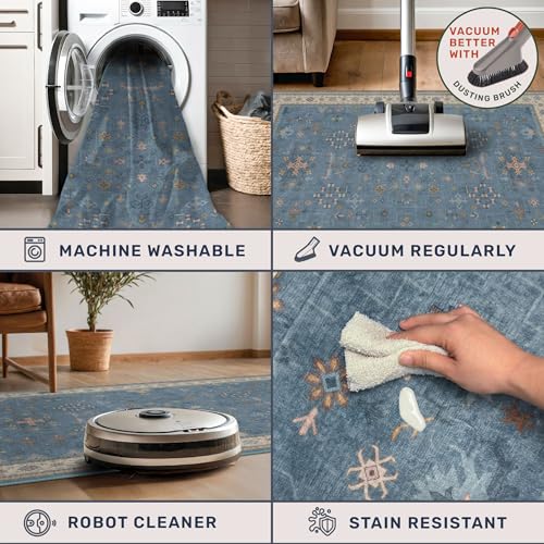 Blue Big Rugs for Living Room (10' x 12' (Rectangular) / Dusty Blue)