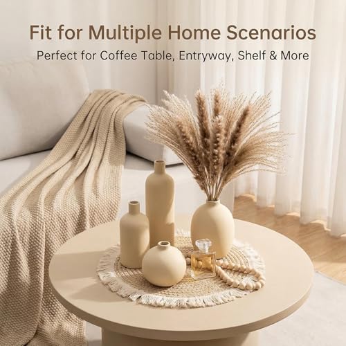 Beige Ceramic Vase Set of 4 (Beige Set of 4)