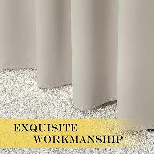 Blackout Natural Curtain for Living Room (Natural / 66"W x 90"L (Pack of 1))