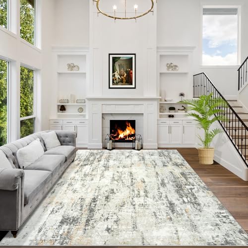 6x9 Area Rugs for Living Room (Grey Brown / 6' x 9' (Rectangular))
