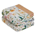 Boho Throw Blanket 50"x60" Cotton Floral Blanket for Couch Bed Decor (Wildflower Mix / 50"x60")