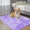 Small Shag Area Rug for Bedroom (Purple Starry / 2' x 3' (Rectangular))