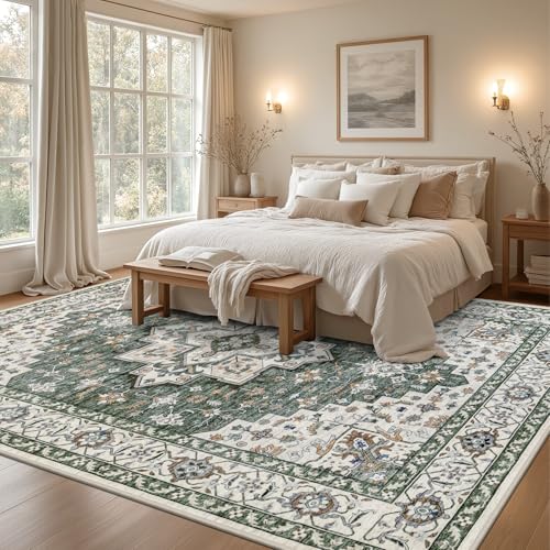 10x12 Area Rugs Living Room (Green Ivory / 10' x 12' (Rectangular))