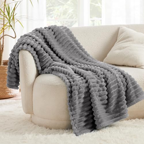 Soft Throw Blanket for Couch Decor Gifts Frost Gray 50"x60" (Frost Gray / Throw)