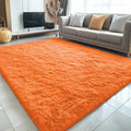 5x8 Machine Washable Large Area Rugs for Living Room (5x8 Ft / Orange)