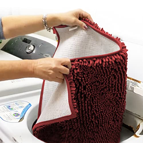 Super Water Absorbent Door Mat Indoor (Red / 24" x 35")