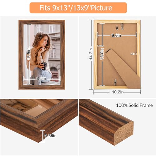 9x13 Wood Frame Brown (Brown / 9x13)