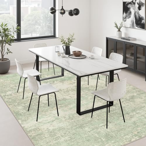 10x14 Area Rug Living Room (Green Cream / 10' x 14' (Rectangular))