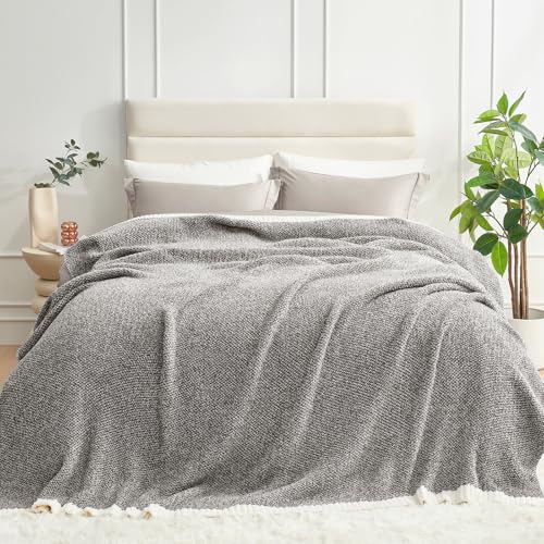 Ultra Soft Grey Bedding Blanket Twin XL (Heather Dark Grey / Twin-XL (66"x90"))