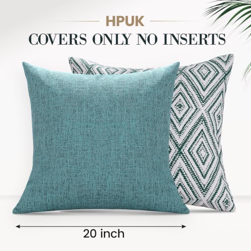 Throw Pillow Covers 20x20 (Aqua / 20" x 20" (Pack of 4))