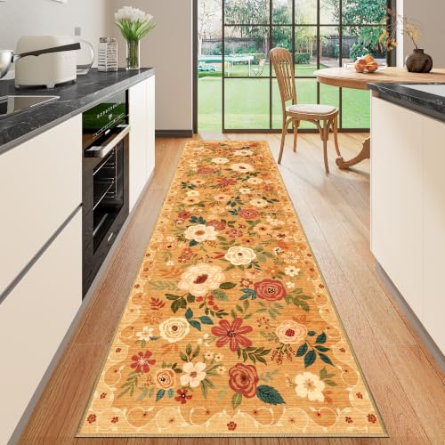 2x10 Runner Rug (Orange / 2' x 10' (Rectangular))