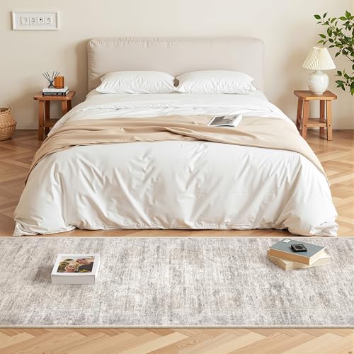 2x6 Runner Rug Non Slip (Brown/Grey/Ivory / 2' x 6' (Runner))
