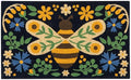 Bee Garden Doormat (Bee Garden / 1'6" x 2'6" (Rectangular))