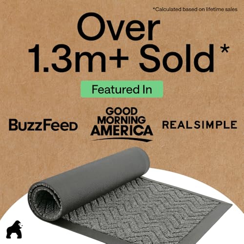 WeatherMAX Door Mat (Steel Chevron / 47" x 35")