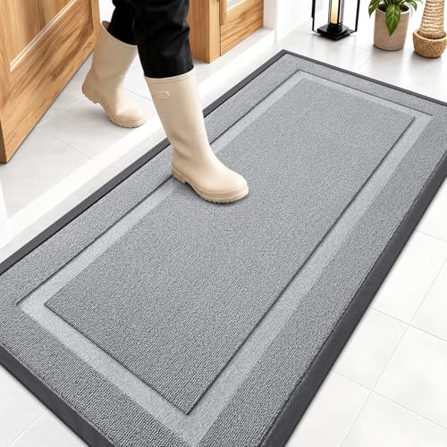 Front Door Mat Outside 47x23 (Ash Gray / 47" x 23")
