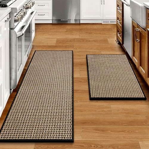Kitchen Rugs Non Slip Washable 2 (Black)