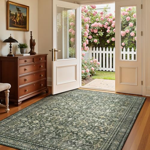 3x5 Area Rugs for Entryway (Green / 3' X 5' (Rectangular))