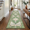 Washable Runner Rug (2' x 8' / Green)