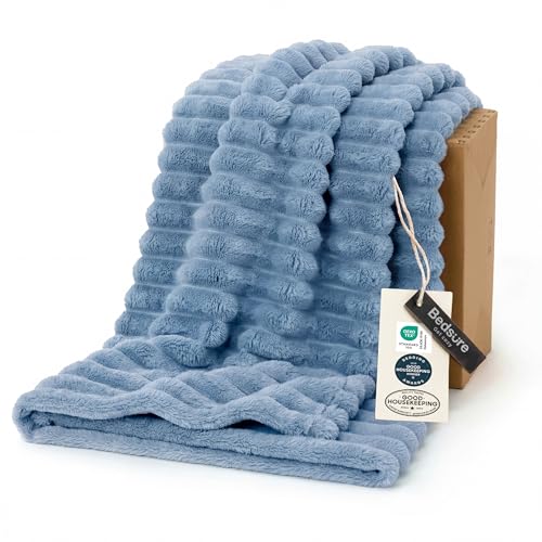 Soft Twin XL Blanket for Bed Dorm Blue 66"x90" (Blue / Twin XL)