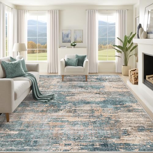 10x14 Area Rugs for Living Room (Green Brown / 10' x 14' (Rectangular))