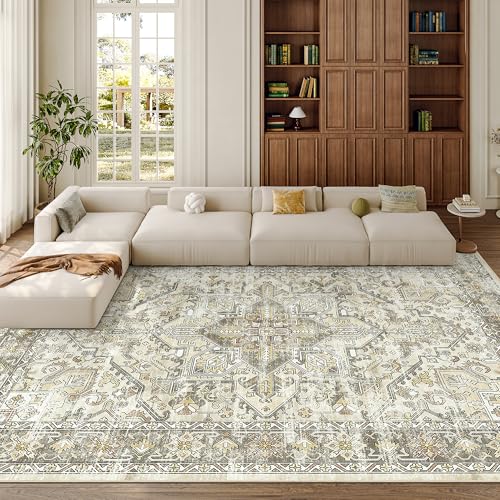 8x10 Area Rugs for Living Room (Beige/Brown / 8' x 10' (Rectangular))