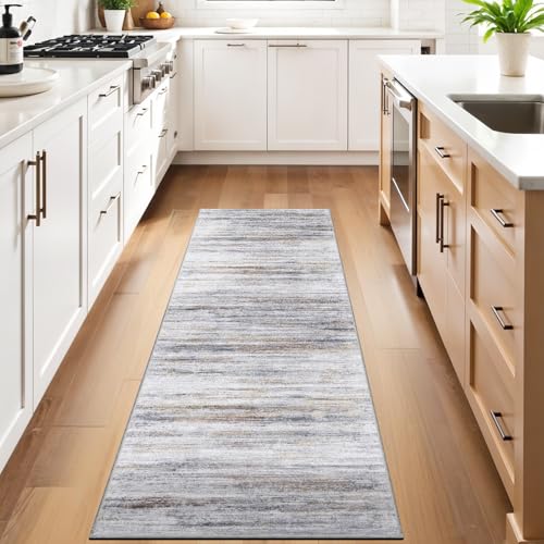 3x9 Washable Runner Rug for Family (Beige/Grey / 3' x 9' (Runner))