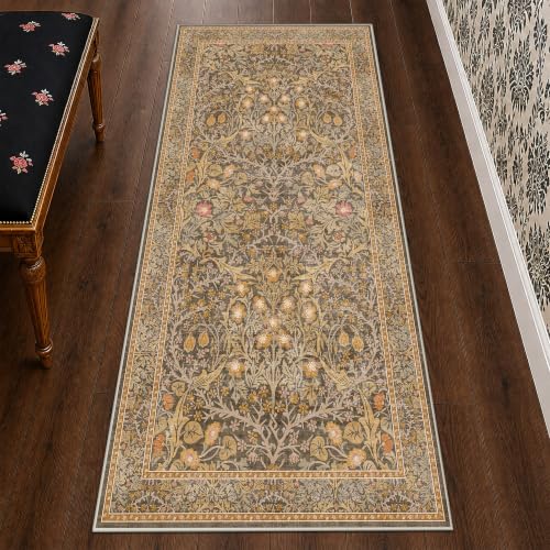 Non Slip 2x5 Gold Brown Bathroom Runner Rug (Gold Brown / 2' x 5' (Runner))