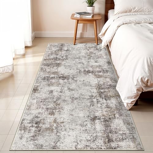 3x6 Washable Entryway Runner Rug (Beige/Brown / 3' x 6' (Rectangular))