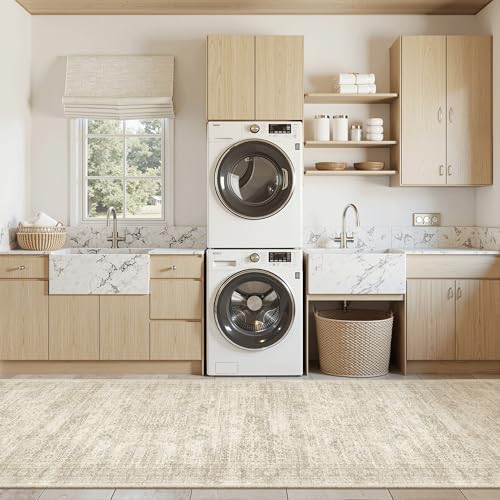 Washable 3x10 Hallway Runner Rug Non (Beige / 3' x 10' (Runner))