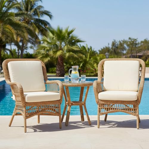 4 Pcs Stretch Cushion Covers (Beige / Seat Cover)