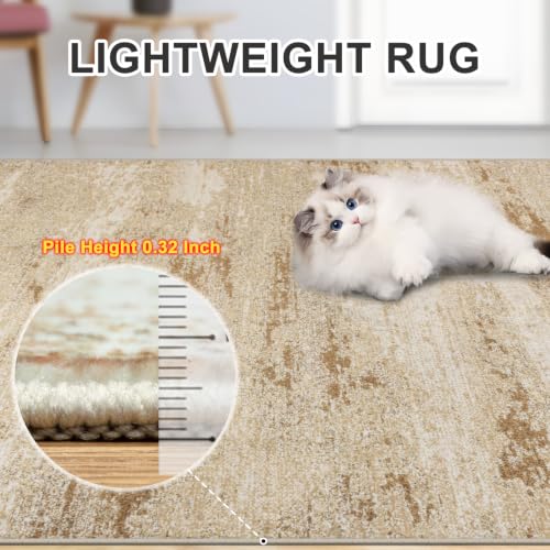 Area Rug Living Room (Beige / 4' x 6' (Rectangular))