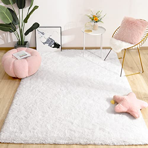 Soft Area Rugs for Bedroom Living Room Plush Fluffy Rug 9x12 (Cream / 9' x 12' (Rectangular))