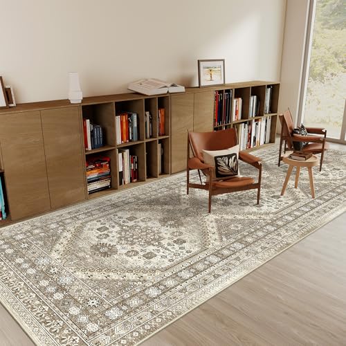 3x10 Runner Rug Non Slip Washable Hallway Runner (Brown / 3' x 10' (Runner))