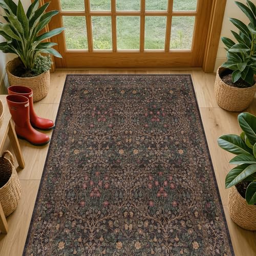 Boho Dark Brown 3x5 Large Entryway Rug (Dark Brown / 3' x 5' (Rectangular))
