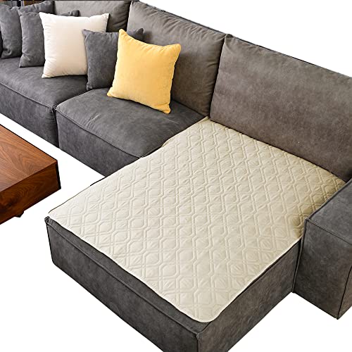 Waterproof Blanket Reversible Dog Bed Cover Pet Blanket for Furniture Bed Couch Sofa (40x50 Inch (Pack of 1) / Ivory)