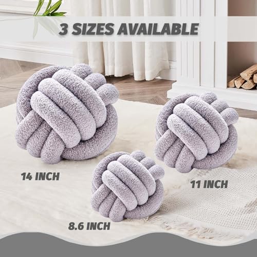Knot Pillow Ball (Light Grey / Medium (Pack of 1))