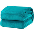 GentleSoft Fleece Blanket Twin Size Teal (Teal Blue / Twin (60" X 80"))