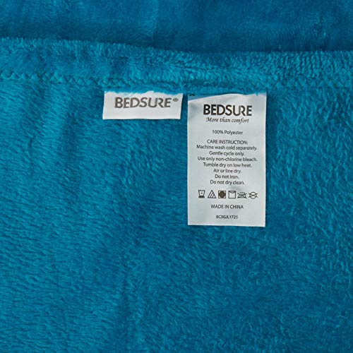 GentleSoft Fleece Blanket Twin Size Teal (Teal Blue / Twin (60" X 80"))