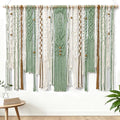 Macrame Wall Hanging Large Boho Tapestry Macrame Wall Art Decor (Light Green)