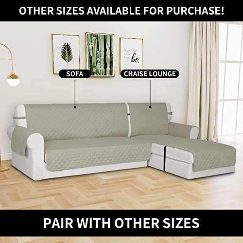 Reversible Couch Cover (Beige/Beige / Medium Lounge Chaise)