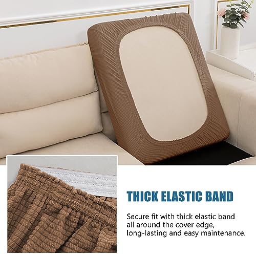 Water Resistant Couch Cushion Covers (Large / Coffee)