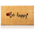 Coir Welcome Mat (Be Happy / 17x29)