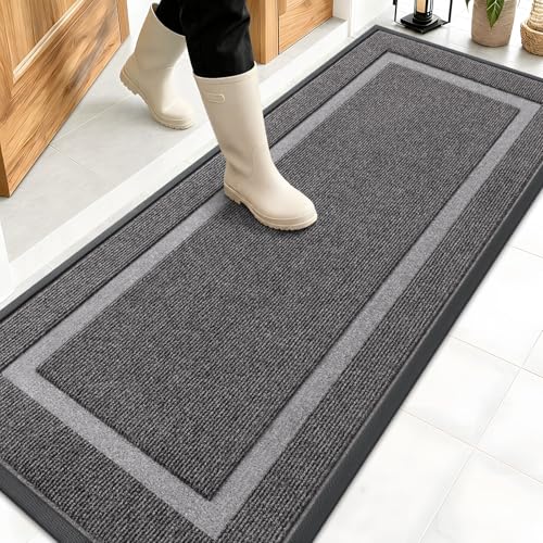 Front Door Mat Outside 59x20 (Dark Grey / 59" x 20")