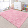 Small Area Rug for Bedroom 3x5ft Mini Tie (Tie-dyed Pink / 3' x 5' (Rectangular))