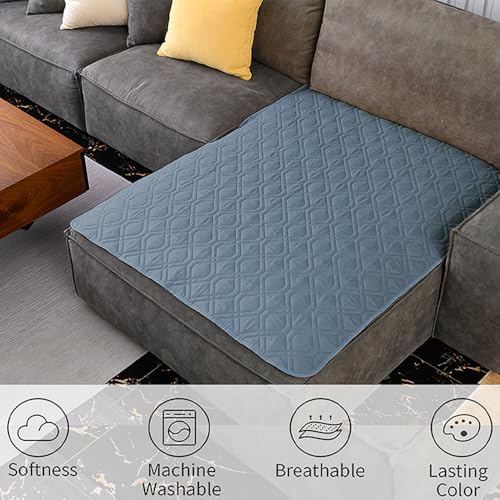 Waterproof Dog Bed Cover Pet Blanket for Furniture Bed Couch Sofa Reversible (40x50 Inch (Pack of 1) / Stoneblue+violetblue)