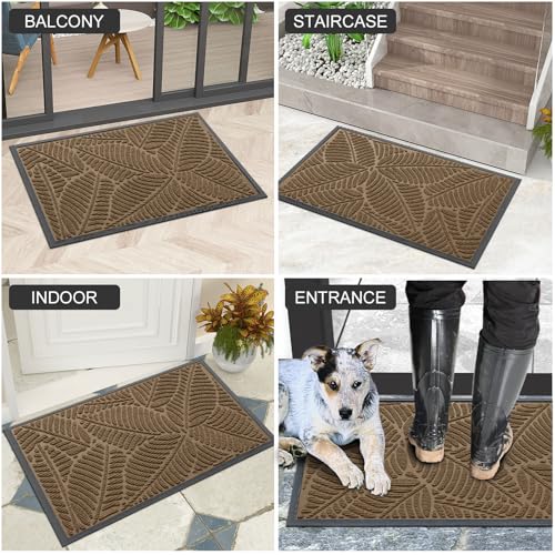 Waterproof Front Doormat (Light Brown / 71" X 47")